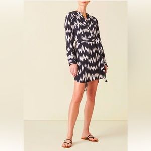 Figue Thalia Long Tunic Dress Black & White Design